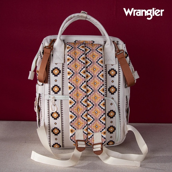 Wrangler Aztec Printed Callie Backpack - Tan - Picture 2 of 5
